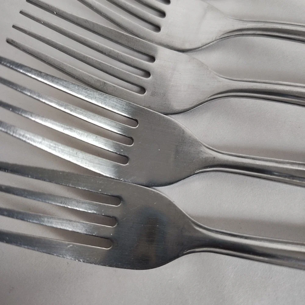 Walco Dinner Forks Stars & Stripes 6 Stainless Steel Forks Vintage Flatware